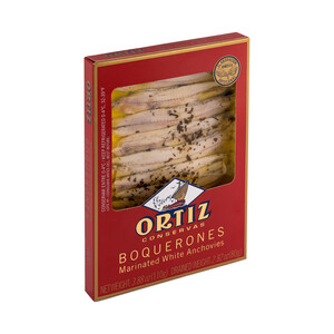 ORTIZ Filetes de boquerón en vinagre de vino blanco ORTIZ 80 g.