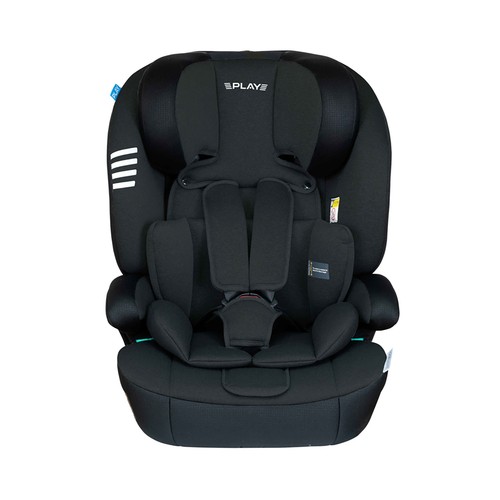 Silla auto PLAY Scout I Size (40 a 150 cm), altura ajustable, respaldo reclinable en 4 posiciones, arnés de seguridad 5 puntos, color negro