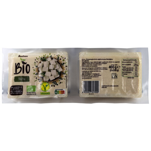 ALCAMPO ECOLÓGICO Tofu procedente de agricultura biológica 2 x 200 g.