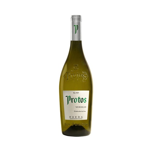 Vino blanco verdejo con denominación de origen Rueda PROTOS botella de 75 cl.