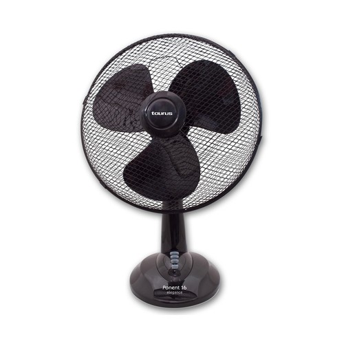 Ventilador de sobremesa TAURUS Greco 16 Elegance, 40W, 3 velocidades, 40cm, oscilante.