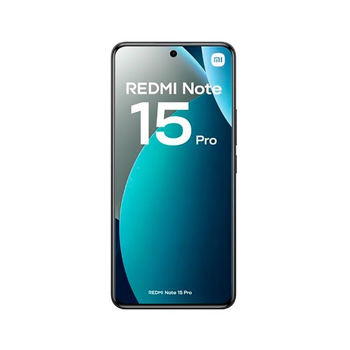Smartphone XIAOMI Redmi Note 15 Pro 4G, 256GB, 8GB RAM, color negro, pantalla 17,19cm (6,77")..