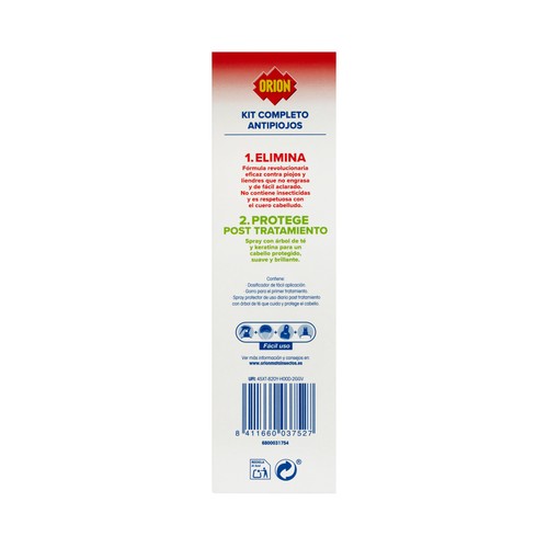 ORION Tratamiento completo antipiojos, sin insecticidas