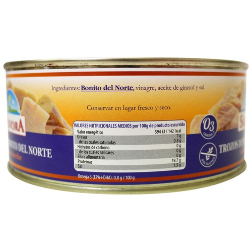 SÁLVORA Bonito del norte en escabeche lata de 585 g.
