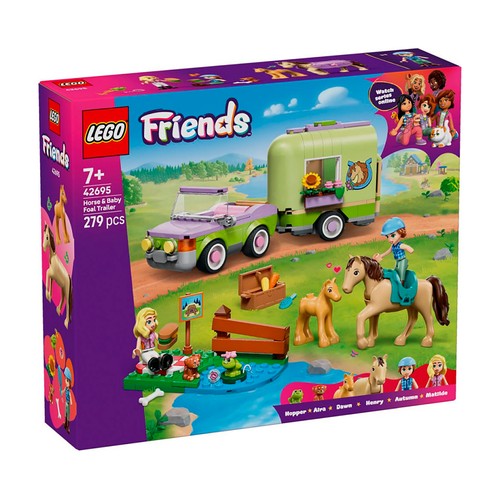 Remolque para caballo y potrillo.LEGO.42695
