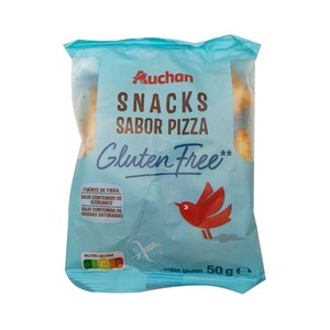 PRODUCTO ALCAMPO Snack sin gluten con sabor a pizza 50 g.