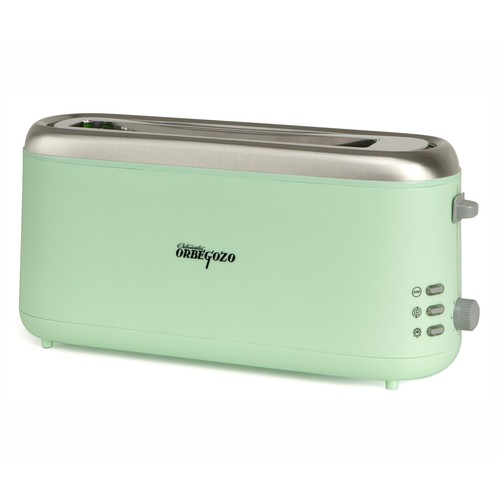 Tostador ORBEGOZO TVA6520, color verde, una ranura larga, 850W, parada automática