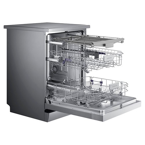 Lavavajillas SAMSUNG DW60M6050FS capacidad: 14 servicios, clasificación energética: E, 3ª bandeja, H: 84,5cm, A: 59,8cm, F: 60cm.