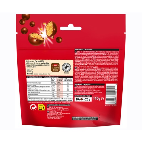 NESTLE Extrafino Chocobolas 140 gr.