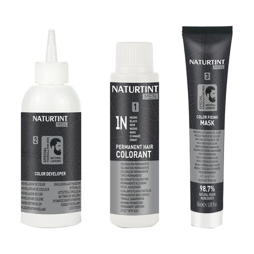 NATURTINT Men tono 7N rubio avellana Coloración permanente en gel para barba y cabello.