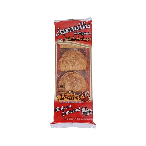Empanadillas de hojaldre rellenas con cabello de ángel PASTELERÍA JESÚS 150 g.