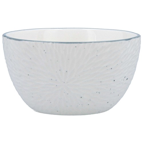 Bol de porcelana con relieve y filo de 12cm, BIDASOA