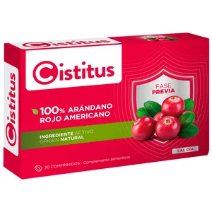 CISTITUS Complemento alimenticio a base de arándano rojo americano 30 uds.