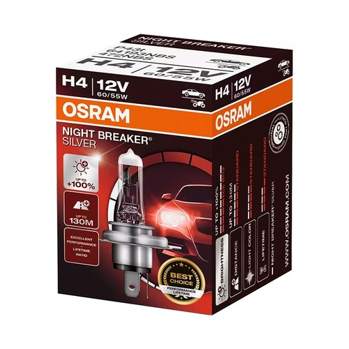 1 lap h4 12v 100% mas de brillo  cool blue intense. OSRAM