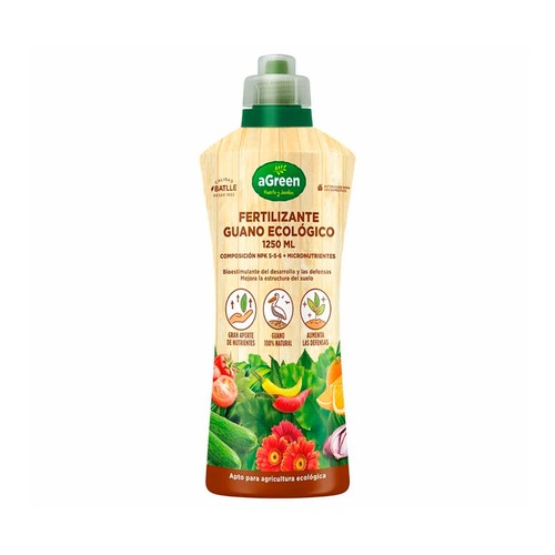 Fertilizante líquido orgánico ecológico de guano, 1250 ml, QUID