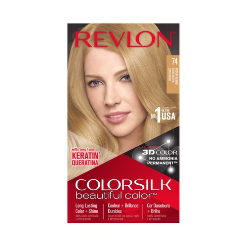 REVLON Colorsilk Tinte de pelo tono 074 Rubio medio.