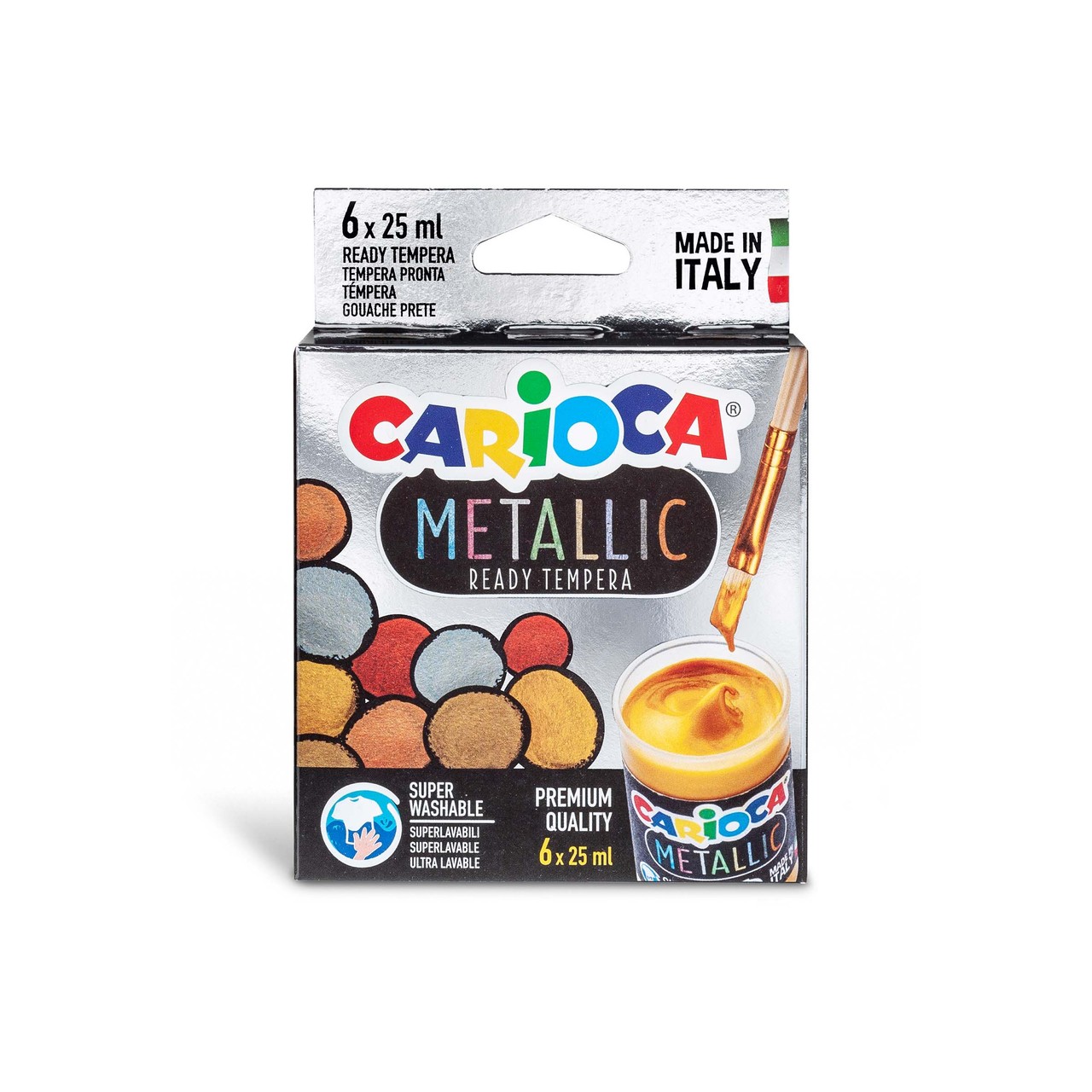 MILAN Pack De 6 Témperas De Colores - Pintura Escolar De Alta Calidad - Ideal Para Manualidades Y Proyectos Creativos - Marca Reconocida Por Su Innovación Y Tradición