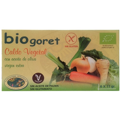 BIOGORET Caldo de Verduras ecológico BIOGORET 6 uds x 66 g.