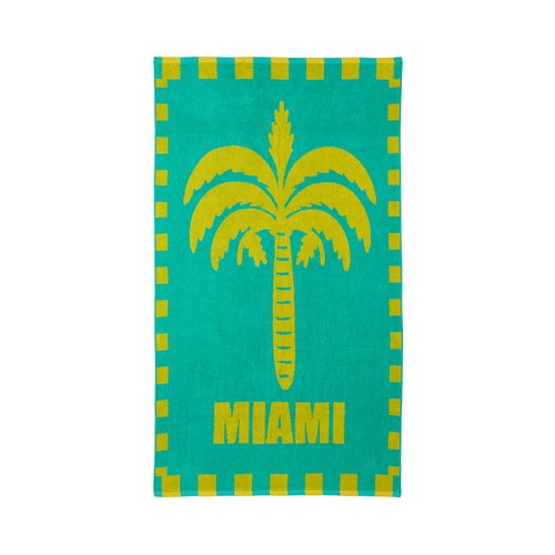 Toalla de playa 90x160cm 380grs, rizo 100% algodón, jacquard. ACTUEL