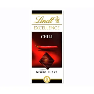 LINDT Excellence Chocolate negro con chilli 100 g.