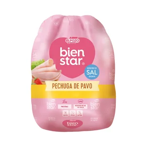 EL POZO Bienstar Pechuga de pavo cocida reducida en sal - Loncha gruesa 3 a 4 mm
