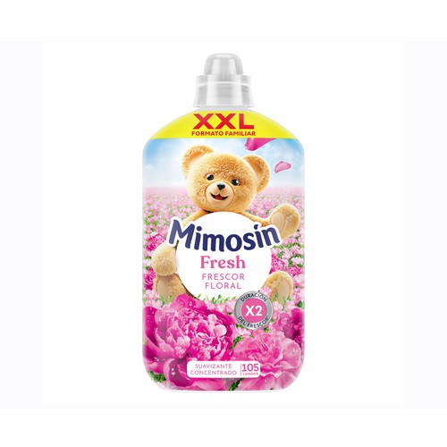 MIMOSÍN Frescor floral Suavizante concentrado con potenciadores de la fragancia 1785 ml, 105 lavados.