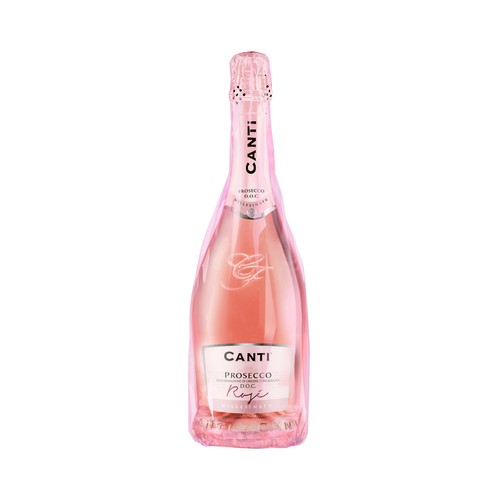 CANTI ROSÉ Vino espumoso rosado de Italia, con D.O. controlada DOC Prosecco CANTI Rosé botella de 75 cl.