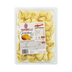 Imagen de FARINELLI Linea oro Tortelloni de pasta fresca al huevo rellenos con queso 250 g.