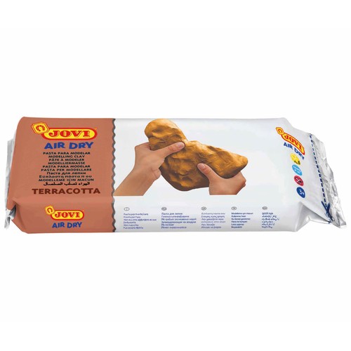 Pastilla de 1000 g de pasta para modelar de color terracota JOVI.
