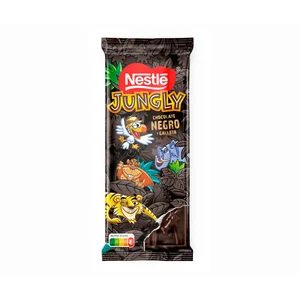JUNGLY Chocolate negro con galleta 90 gr.
