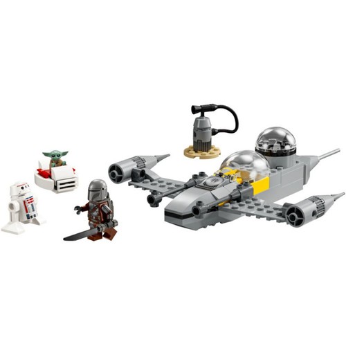 LEGO Star Wars Mandalorian Caza Estelar N-1 de Mando y Grogu, 75410, 92 piezas, +4 años.