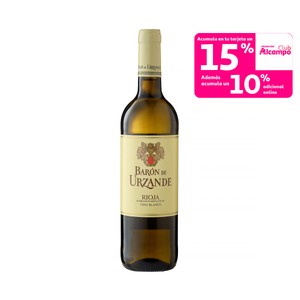 BARON DE URZANDE Vino blanco con D.O. Ca. Rioja botella 75 cl.