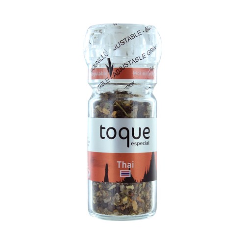 TOQUE Sazonador Thai ideal para pescados, mariscos, verduras, sopas y ensaladas frasco de 38 g.