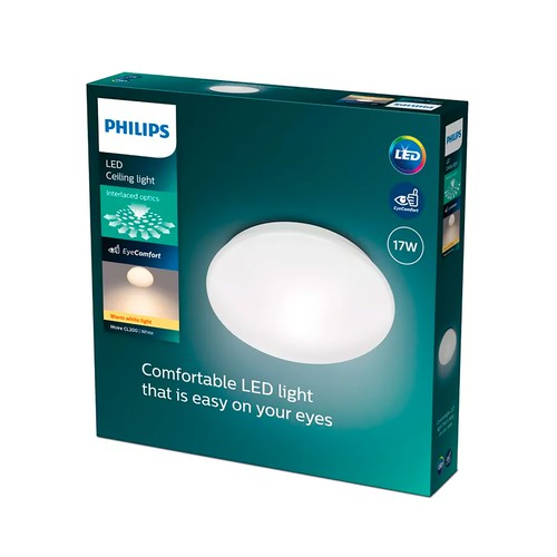 Plafón LED 32cm, modelo Moire 17W 1900lm 2700K . PHILLIPS
