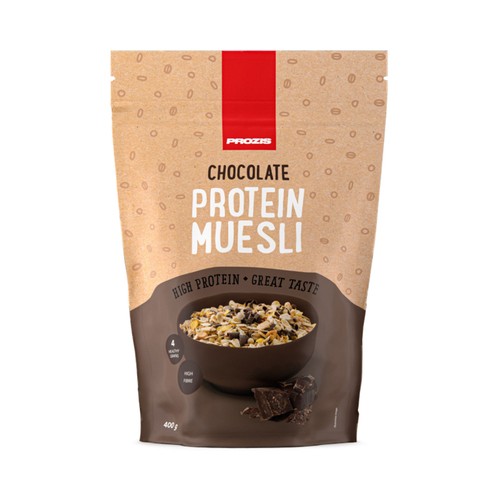 PROZIS Cereales muesli con chocolate y extra de proteína PROZIS 400 g.