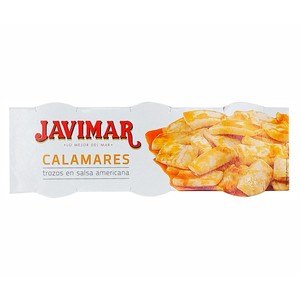 Imagen de JAVIMAR Calamares trozos en salsa americana 3 x 55 gr.