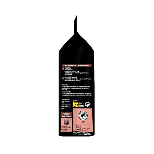 NESTLÉ Láminas de chocolate negro sublime 70 % 150 g.
