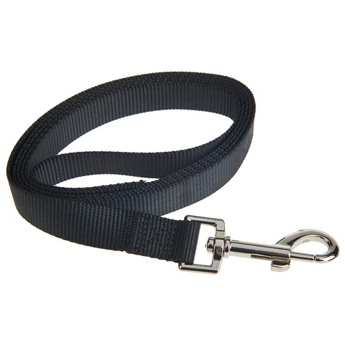 PRODUCTO ALCAMPO Correa de 2 cm. negra para perro 1.5 m.