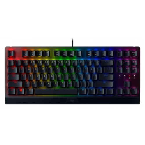 Teclado gaming  mecánico RAZER BlackWidow V3 Tenkeyless, iluminación RGB Chroma.