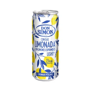 DON SIMON Bebida limonada con gas en lata, 300 ml.
