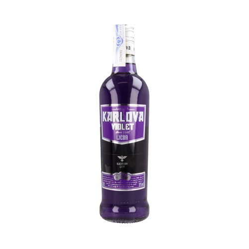 KARLOVA Violet Bebida espirituosa de vodka con sabor a moras botella de 70 cl.