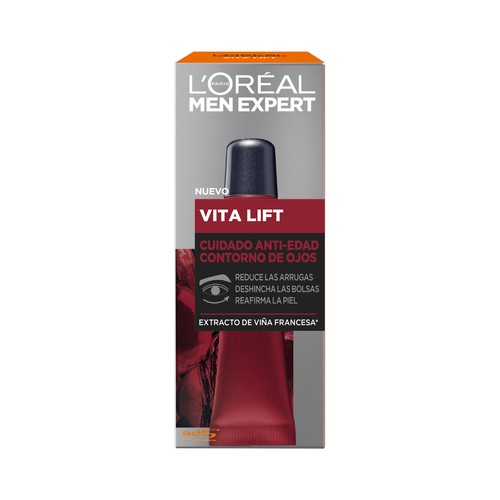 L´ORÉAL MEN EXPERT Contorno de ojos para hombre, con acción anti edad L"ORÉAL MEN EXPERT Vitalift 15 ml.