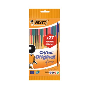 BIC Cristal Soft Bolígrafos Punta Media (1,2 mm) - Rojo, Caja de 50 Unidades