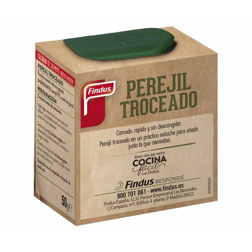 FINDUS Perejil troceado ultracongelado FINDUS 50 g.