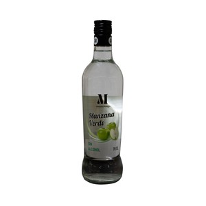 Licor de manzana sin alcohol botella 70 cl.