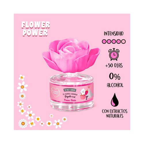 THE FRUIT COMPANY Flor difusora perfumada con aroma a fresa-nata 50 ml.
