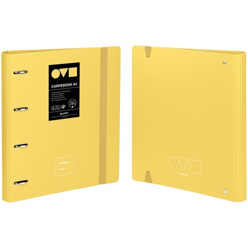 Carpebook 4D35 A4 Unequal Minimal amarillo, GRAFOPLAS.