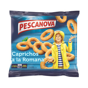 Imagen de PESCANOVA Caprichos de pota en anillas a la romana 400 g.