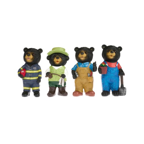Figura de oso de poliresina altura 23 cm, GARDENSTAR