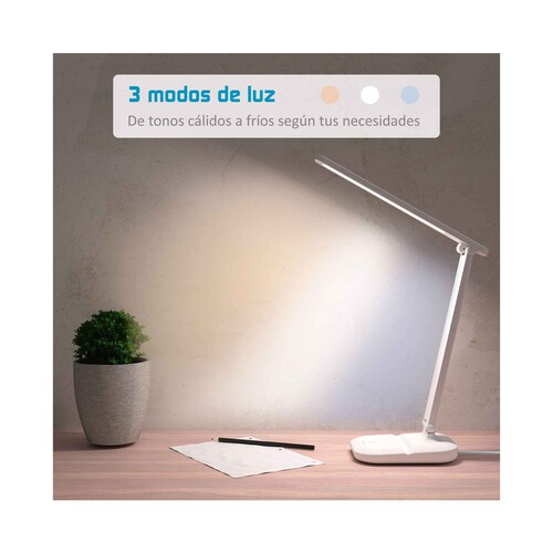 Lámpara de escritorio color blanco, FLUX´S.